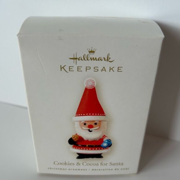 2008 HALLMARK KEEPSAKE CHRISTMAS ORNAMENT COOKIES & COCOA FOR SANTA New - Picture 5 of 5